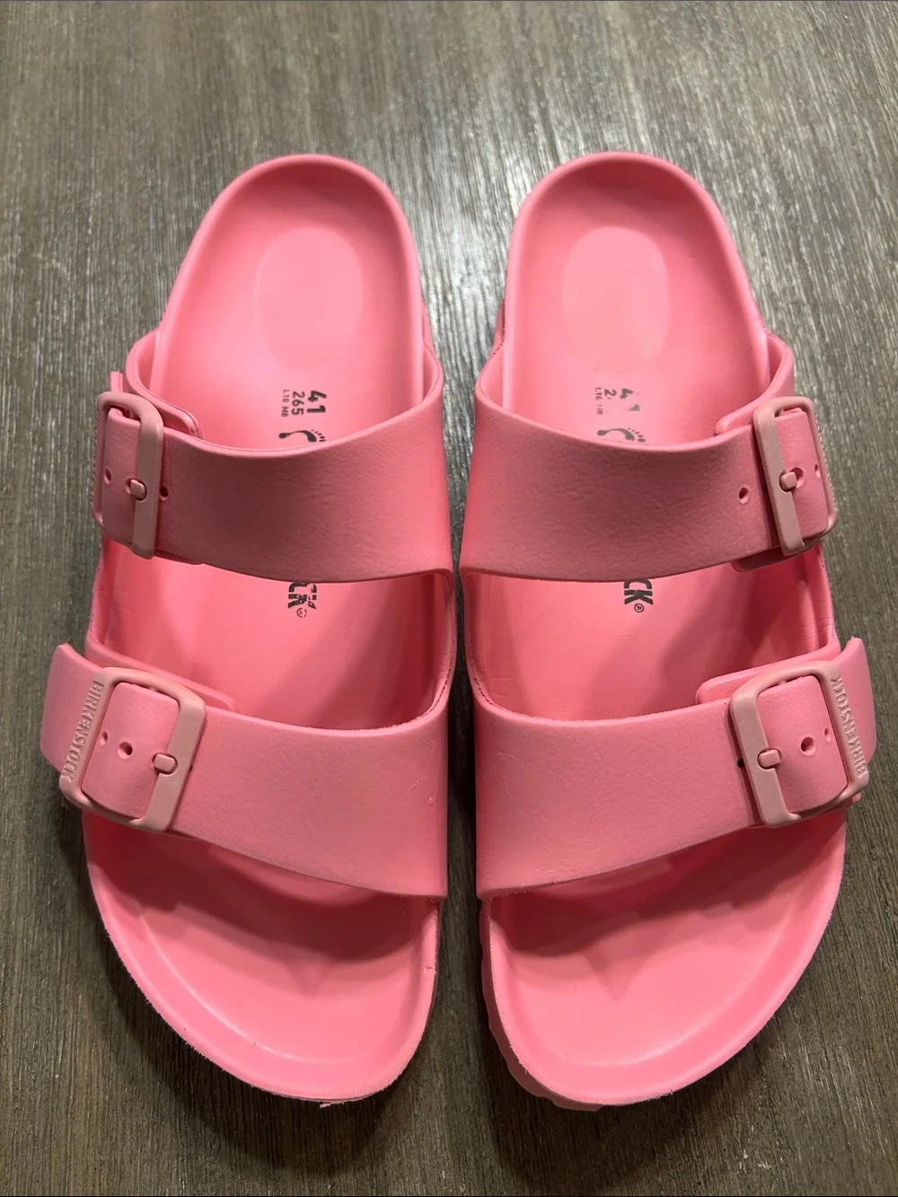 Birkenstock arizona EVA sandals Women Color Pink, Sz. Women 10, Men8.